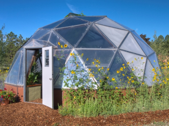26 foot geodesic dome greenhouse