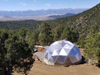 Geodesic Greenhouse in Westcliffe Colorado