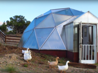 Mountain Goat Lodge Geodesic Greenhouse