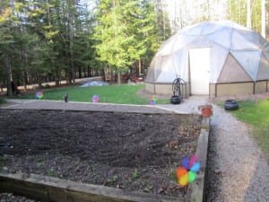 Growing Dome Greenhouse in Michigan