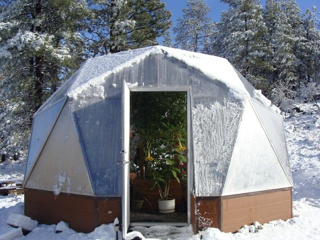 Oregon Greenhouse in Winter