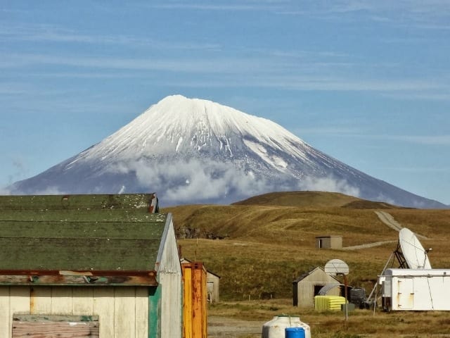 Mountain in nikolski, alaska
