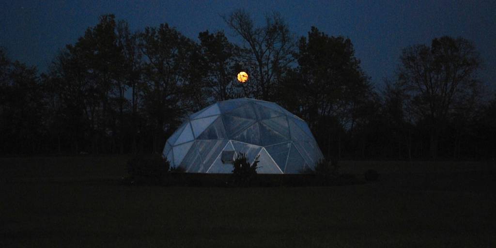 Growing Dome Greenhouse in Indiana