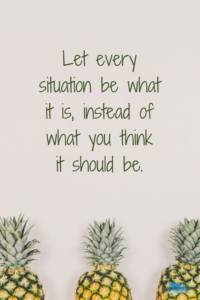 Let every situation be what it is quote
