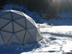 Growing Dome in snow