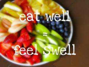 fruit eat well feel swell
