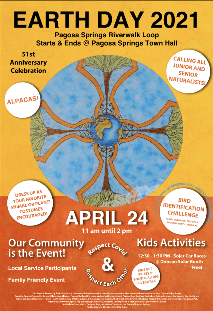 Earth Day Pagosa Springs Poster