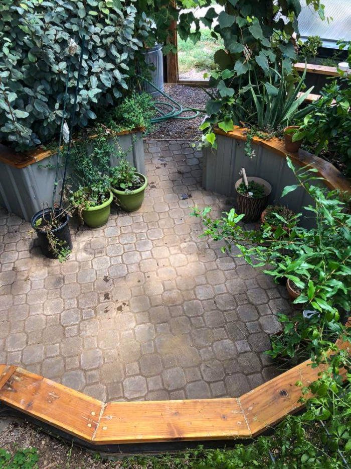 flagstone greenhouse floor spaces for activties