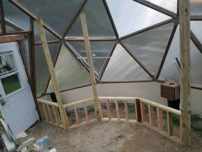 Building raised beds inside an 18' Growing Dome