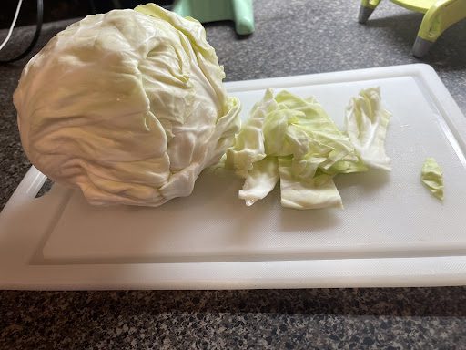 store bought cabbage head 