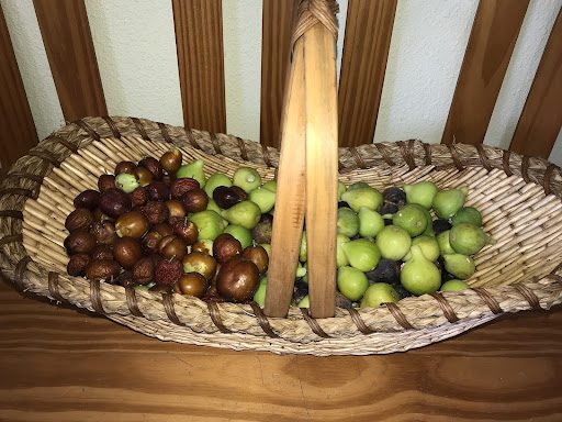 Three varieties of figs