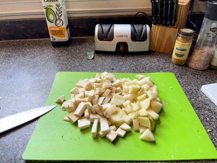 chopped celeriac