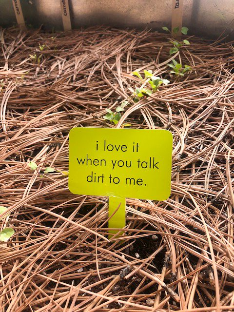 I love it when you talk dirt to me sign