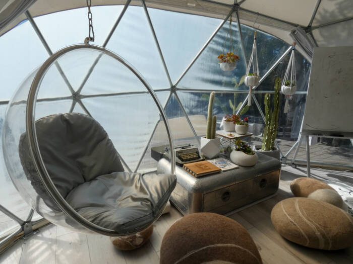 Hangout Space in Glamping Dome
